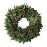 (image for) Wreath - Mixed Evergreen 14 inch - Bundle of 6
