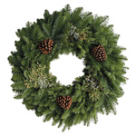(image for) Wreath - Mixed Evergreen 16 inch - Bundle of 6