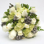 (image for) Enchanting White Rose and Hydrangea Bridal Flowers