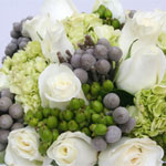 (image for) Enchanting White Rose and Hydrangea Bridal Flowers