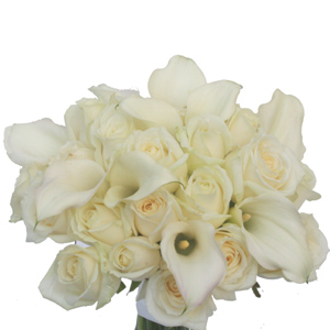 Modal Additional Images for Rose and Calla Bridal Flowers